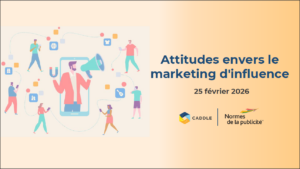 Couverture du rapport sur les attitudes envers le marketing d’influence